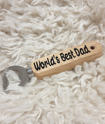 Personalised Wooden Bottle Opener