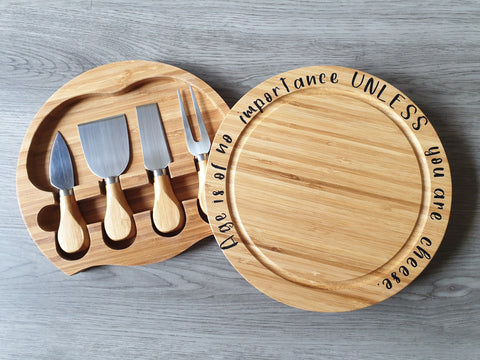 Bamboo Cheeseboard and Knife Set