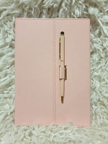 Personalised Leather Notebook and Pen Set