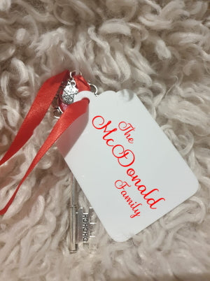 Personalised Santa Key